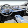 For Nissan Ariya 2021 2022 2023 Car Interior Center console Transparent TPU Protective film Anti-scratc film Accessories