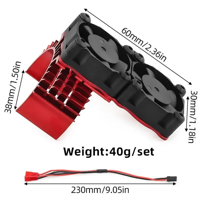 RC Parts Electric Car brushless Motor Heatsink Cover Cooling Fan540 3650 3660 3670 Motor Heat Sink