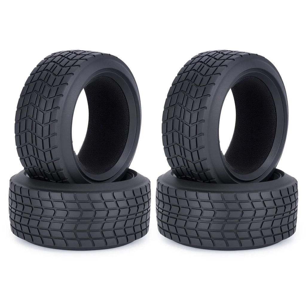 On-Road RC Racing Car Tires (68x30mm) 4PCS – High Grip, Abrasion-Resistant Hot Melt Tyres for HSP 94123, HPI, Himoto FW06, TT01