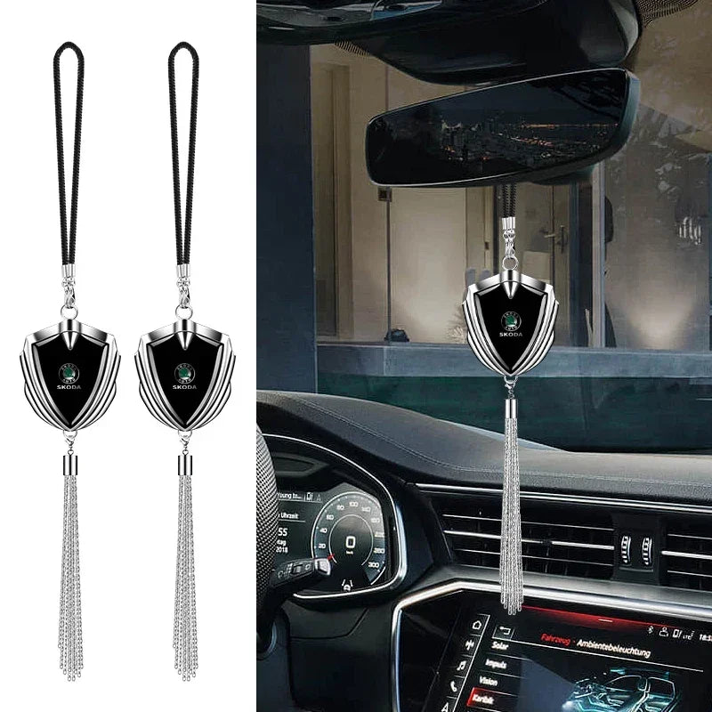 Auto Rearview Pendants Car Interior Accessories For Skoda Octavia MK2 MK1 2 3 A5 A7 A8 Fabia Karoq Superb Rapid Kamiq Scala