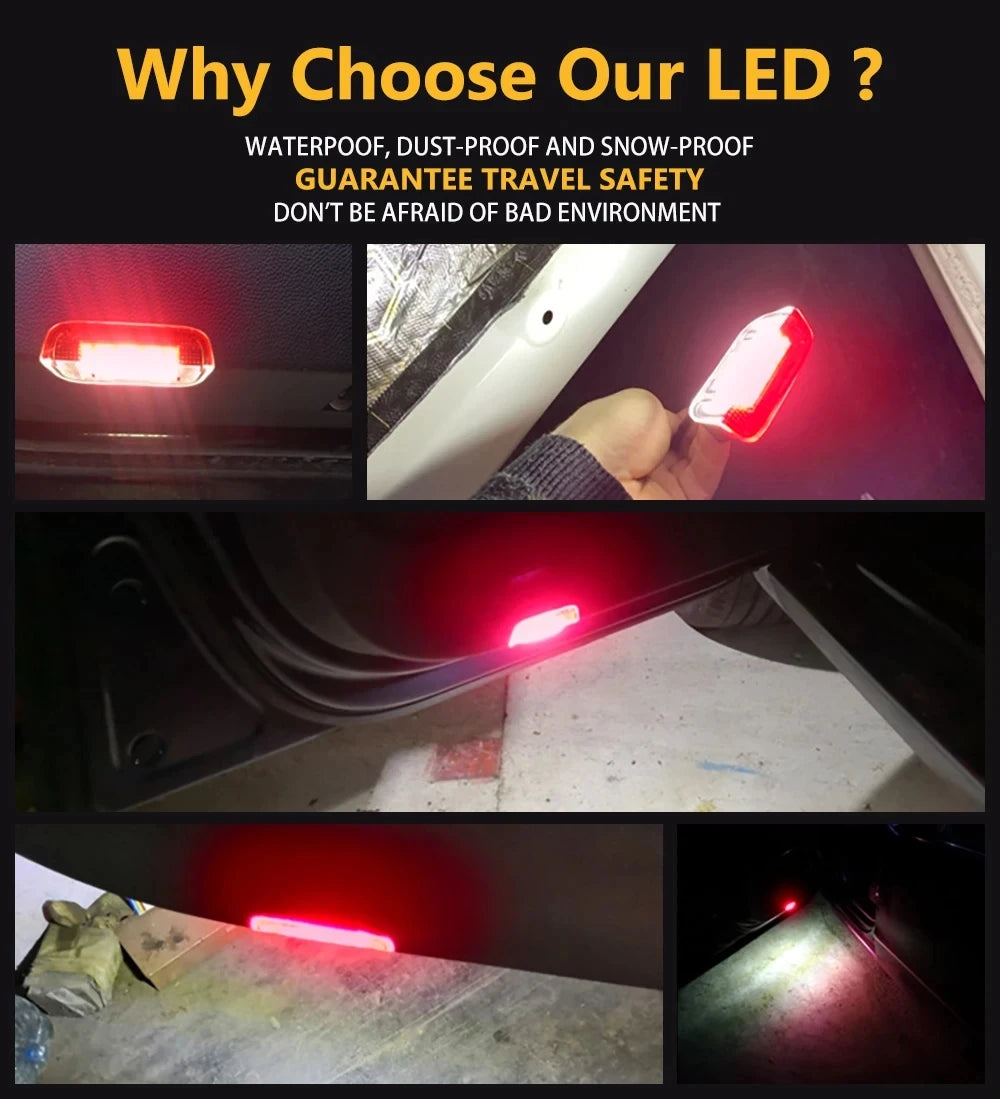 LED Car Door Panel Courtesy Lights For Porsche Cayenne 958 Panamera Macan 718 Boxster Cayman 982 911 991 Series Interior Lamp