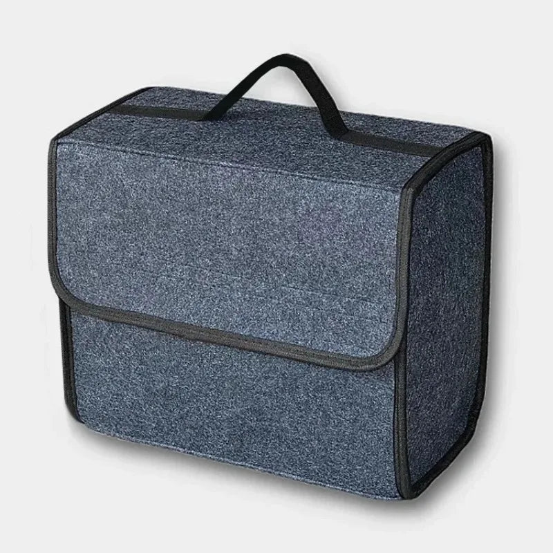 Car Trunk soft Organizer Felt Storage Box Accessories Large Anti Slip Compartment Boot Storage Organizer Tool Car Storage Bag