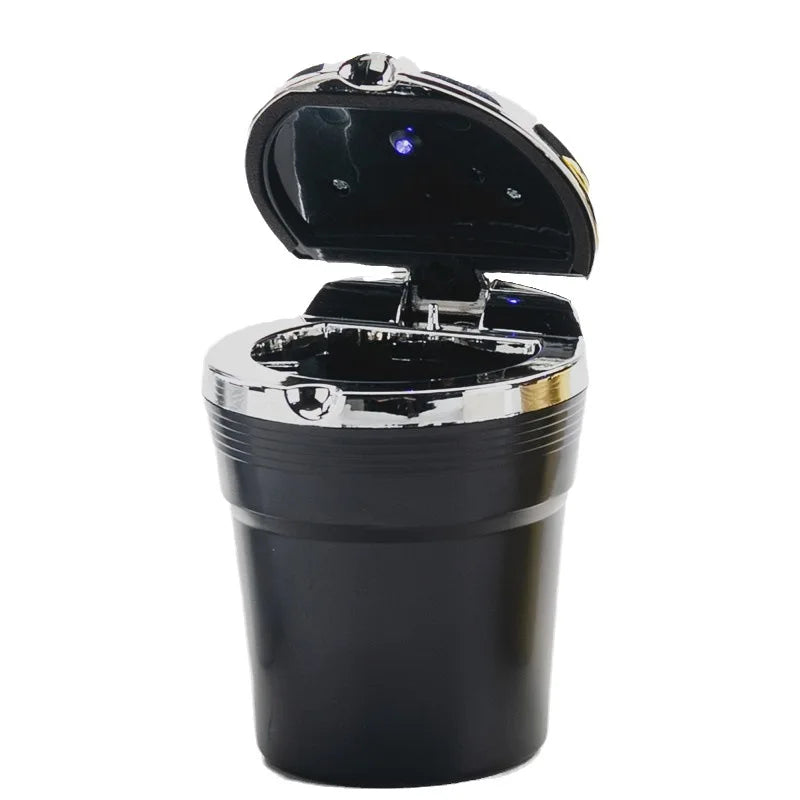 Car Ashtray Universal Car Accessories Interior With Led Lights Cover Creative Personality Covered Inside Multi-Function Supplies