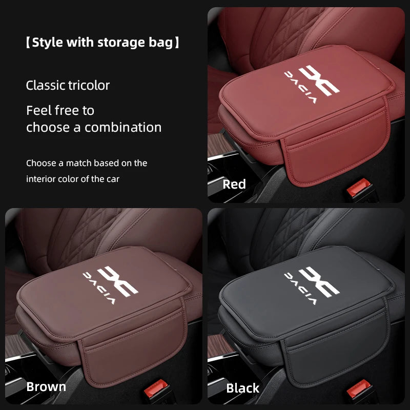 Car Interior Accessories Armrest Box Height Increase Pad Storage Bag Center Console Protector Cover For New Dacia Duster Logan