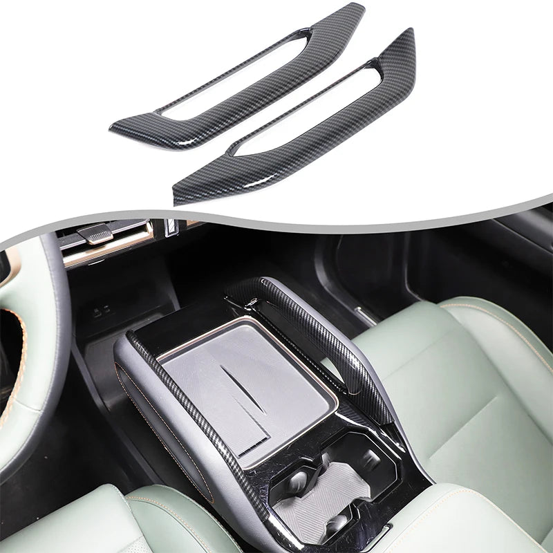 For Chery JAECOO J6 Icar 03 2024 2025 interior Accessories door handle gearshift panel steering wheel cover Carbon Fiber