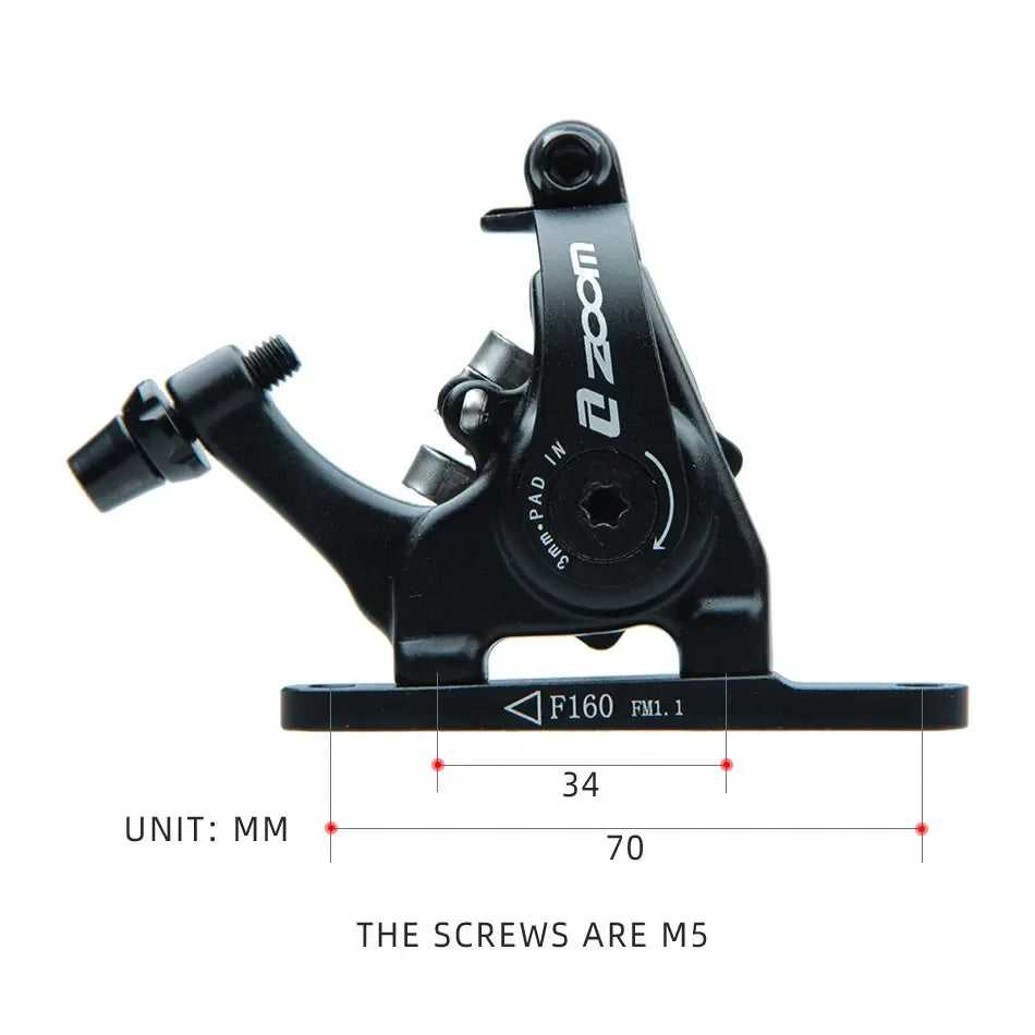 Bicycle Disc Brake Road Bike Mechanical Brakes Mechanical Caliper Double Piston Bilateral Drive MD-C550 TRP 140 160 Lightweight