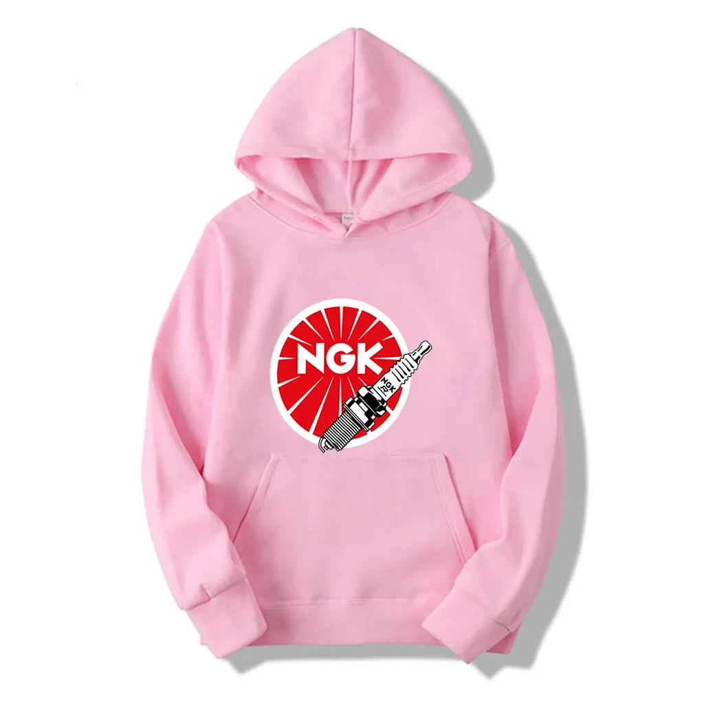 JDM Spark Plugs, NGK Racing hoodies sports fans plus size tops blacks men clothes