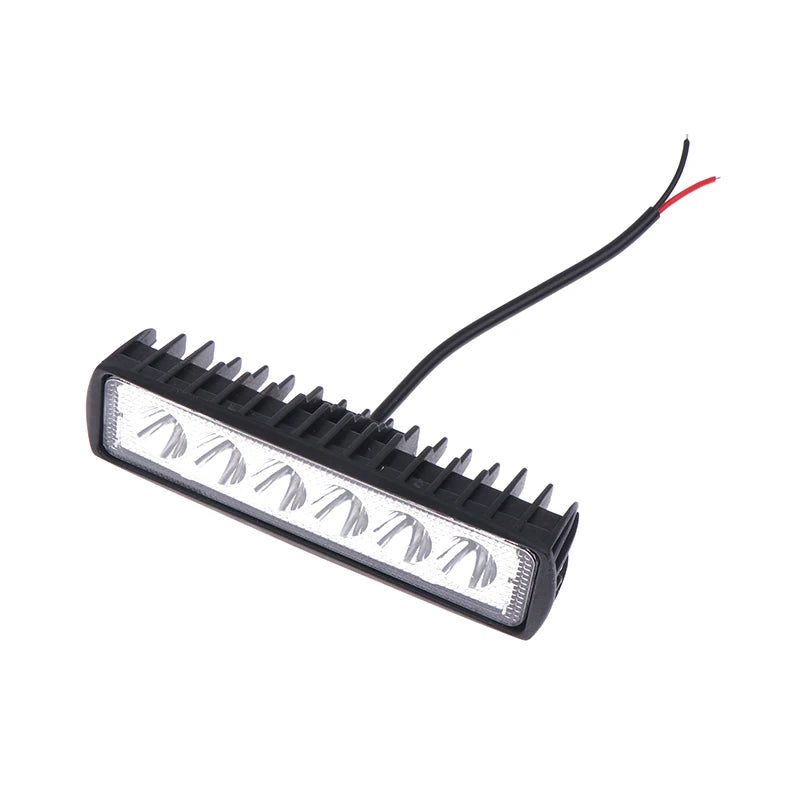 New Sale Car LED Light Bar 12V 18W 6000K Work Light For Car Motorcycle Truck Trailer Offroad Headlights Driving Light