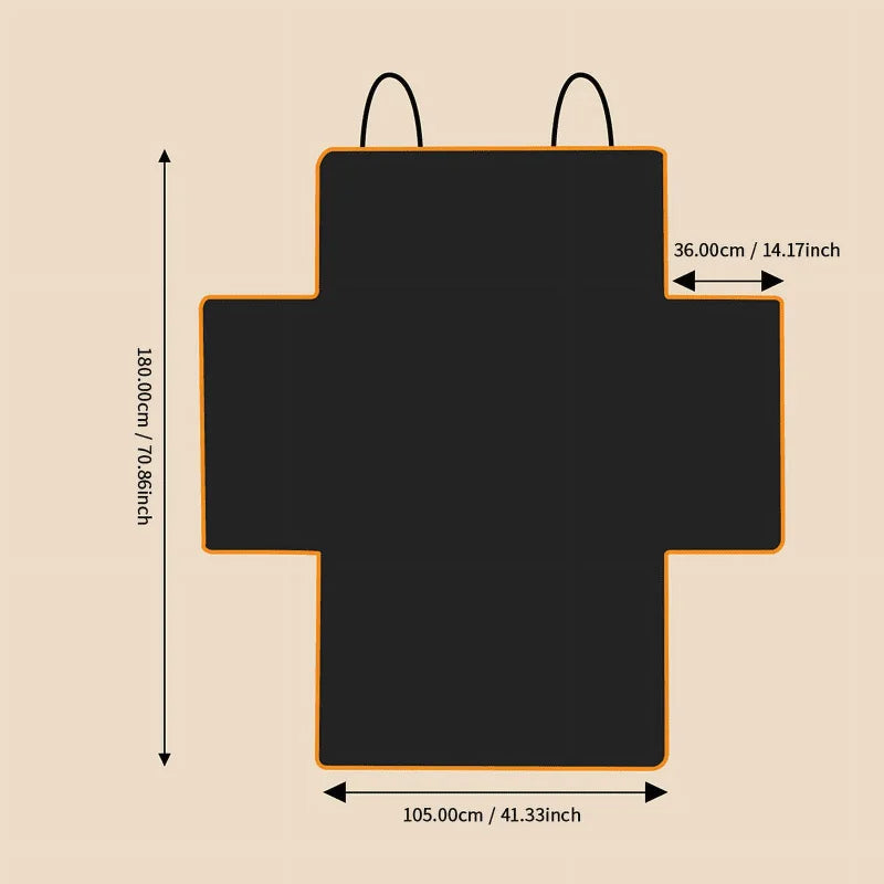 Waterproof SUV Cargo Liner Universal Fit Trunk Seat Cover for Back Cargo Area Auto Vehicle Accessory