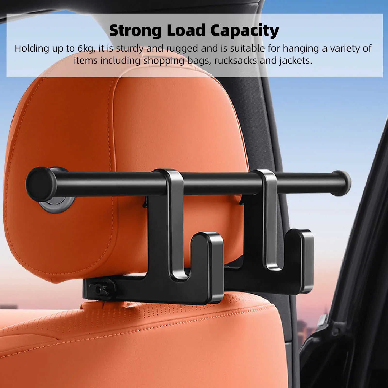 Car Seat Back Organizer Hook Vehicle Back Seat Headrest Hanger Holder Car Seat Headrest Hanger Auto Interior Car Accessories