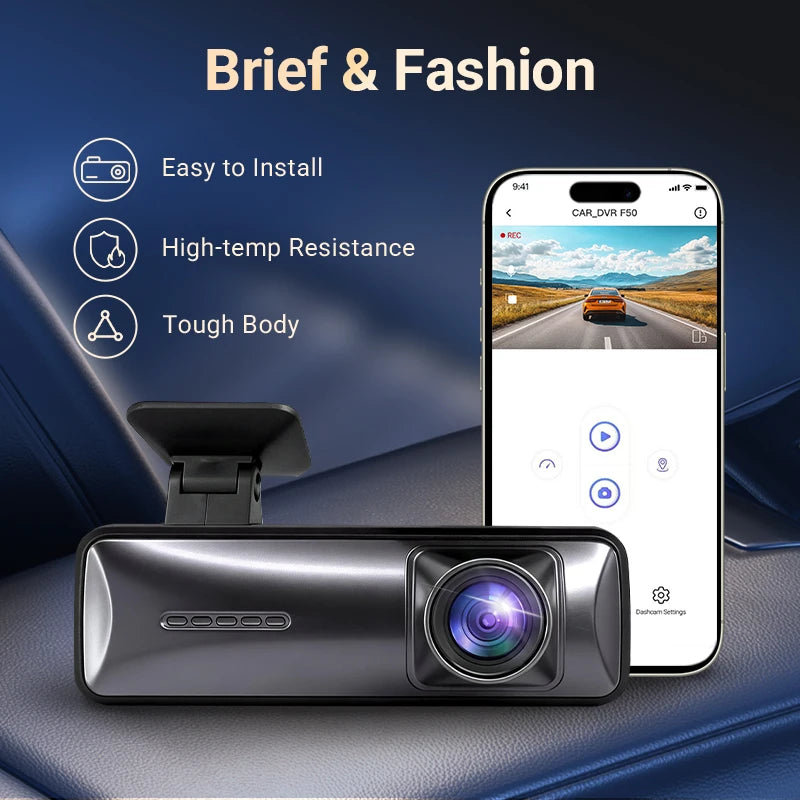 Dual Dash Cam Front and Rear,5G WiFi,2K 1440P/FHD Dash Camera for Cars,24H Parking Mode，Night Vision，G-Sensor，WDR，APP Control