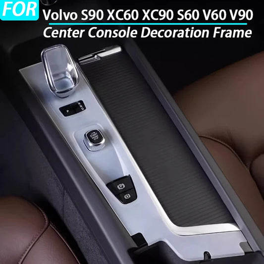 Car Center Console Decoration Frame Cover Gear Shift Panel Trim for Volvo S90 XC60 XC90 S60 V60 V90 Interior Accessories LHD