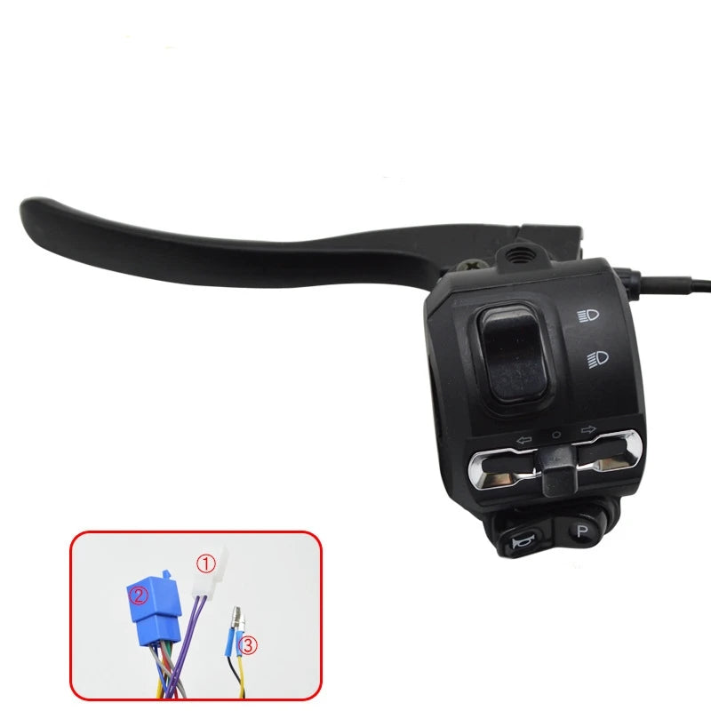 E-bike Electric Vehicles Throttle Switch-Horn Headlights Turn Signals Electric Bicycle Spin Handle Disc Brake Split Spin Handle
