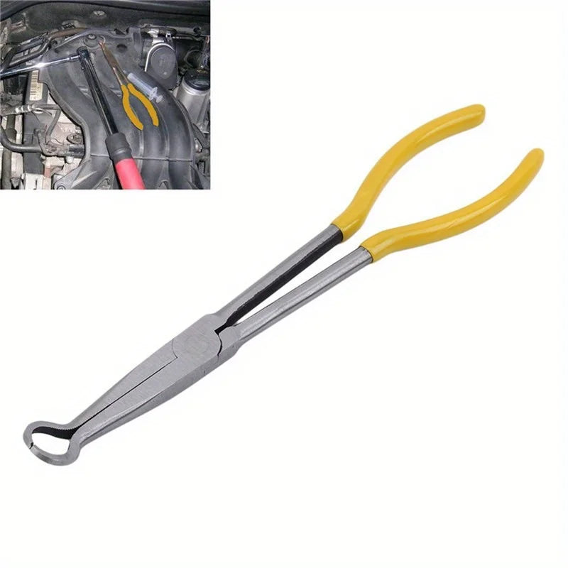 "11"" Premium Long Reach Spark Plug Pliers - Secure Ring Nose Design, Non-Slip Handles, Engine Maintenance Tool for Efficient Wi