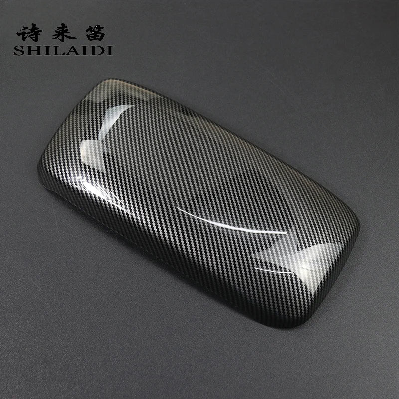 Car Center Console Armrest Storage Box Decoration Cover Stickers Trim For Audi A3 8P 2003-2012 Interior Carbon Fiber Accessories