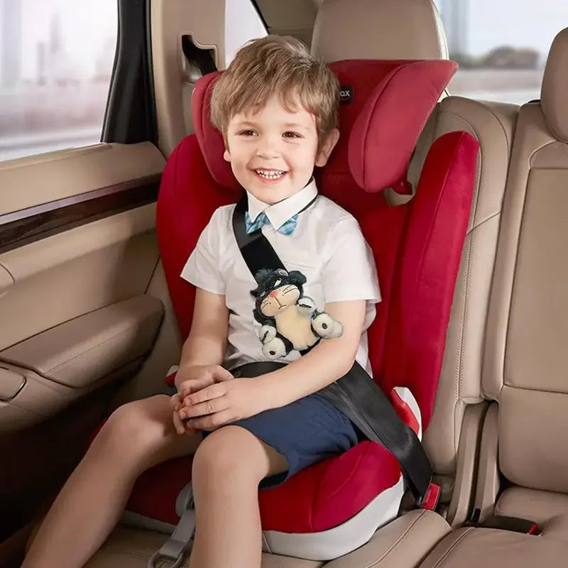 Car Seat Belt Cover Cute Plush Cartoon Cat Auto Shoulder Cushion soft  Multi Purpose Neck Support Shoulder Pads For Kids Adults