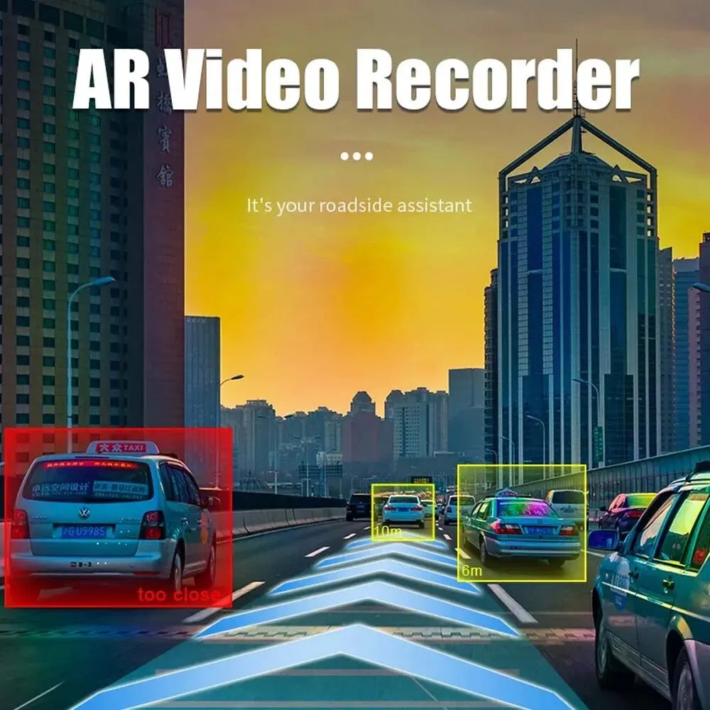 GcPaSr 1080P ADAS Full HD Dash Cam Voice Alarm Car DVR Dashcam USB Video Night Vision Auto Recorder for Android Radio DVD