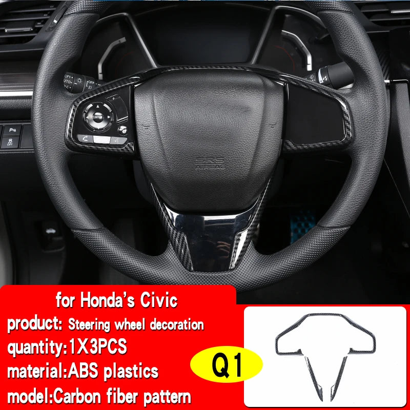Suitable for 10th generation Honda Civic 2016-2021 car interior decoration center console air outlet gear decoration accessories