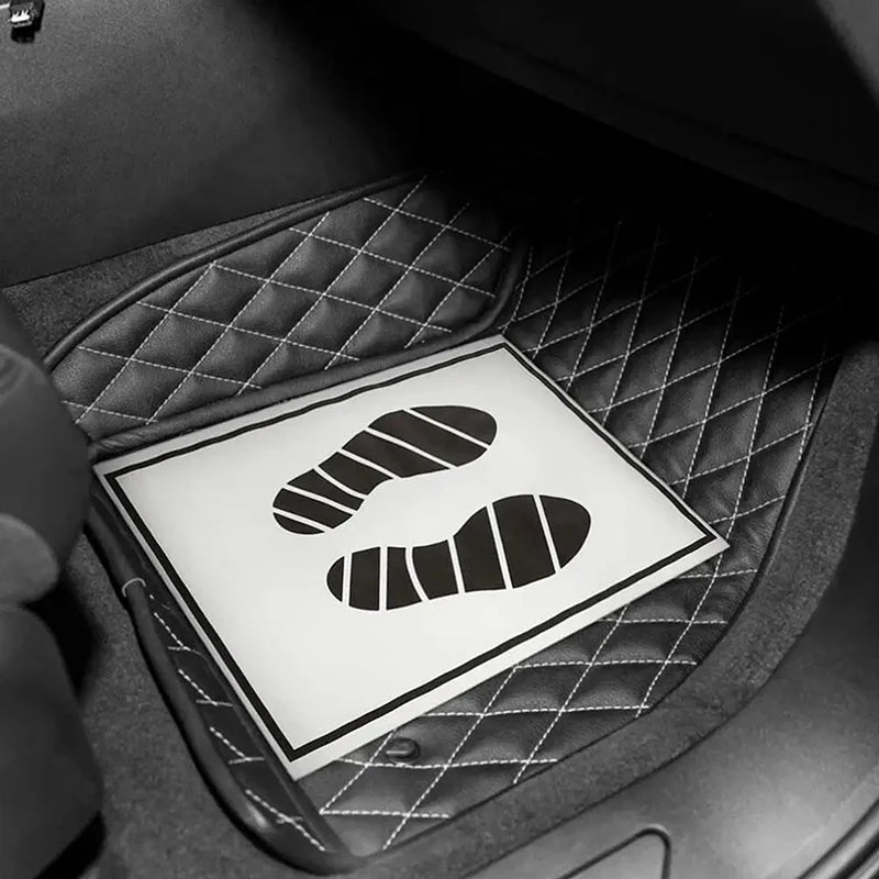 10/25Pcs Disposable Paper Foot Mats Portable Vehicle Foot Pads Folding Floor Mats Car Foot Pad Car Interior Accessories