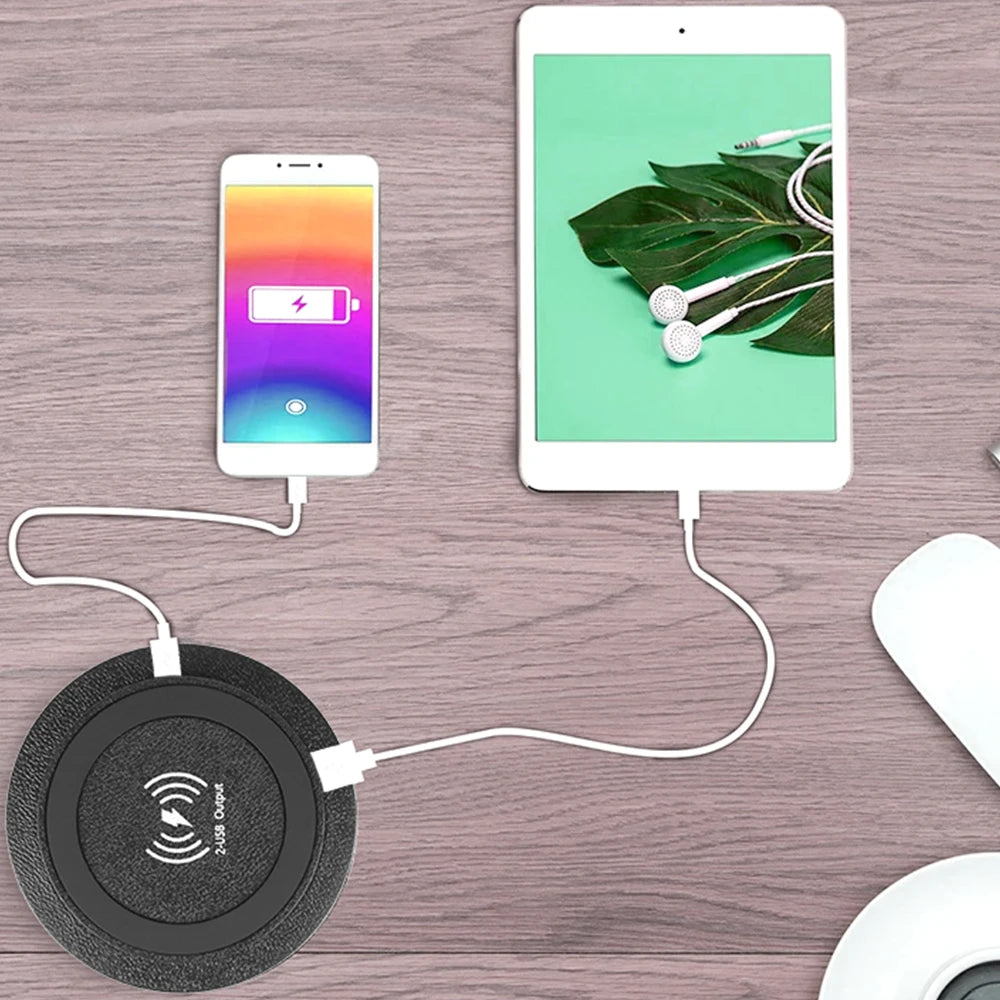 Car Charger 15W For Camper Truck ATV Boat Car RV USB Type-C Quick Charge PD 3.0 Outlet Socket Embedded Wireless Charger