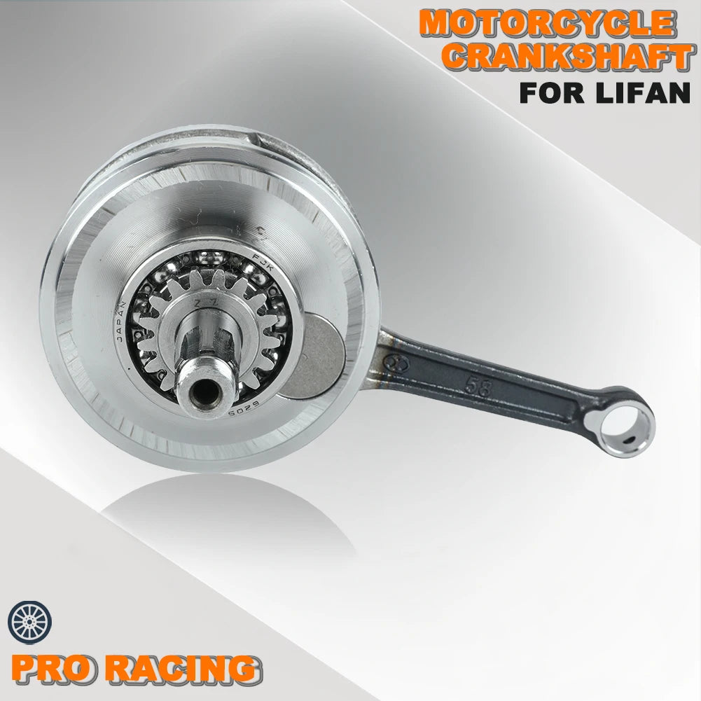 125cc Motorcycle Crankshaft For Lifan LF 125 Air Oil Cooling Horizontal Engine Dirt Pit Bike ATV Quad Parts 1P52FMI