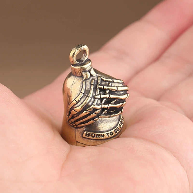 Timbre de motociclista, accesorio portátil para motocicleta, regalo para motociclistas, colgante pequeño