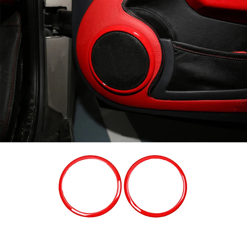Car ABS Plastic Decorative Cover Red Modification Products For Mercedes Smart 451 Fortwo Interior Sticker Styling Accessories