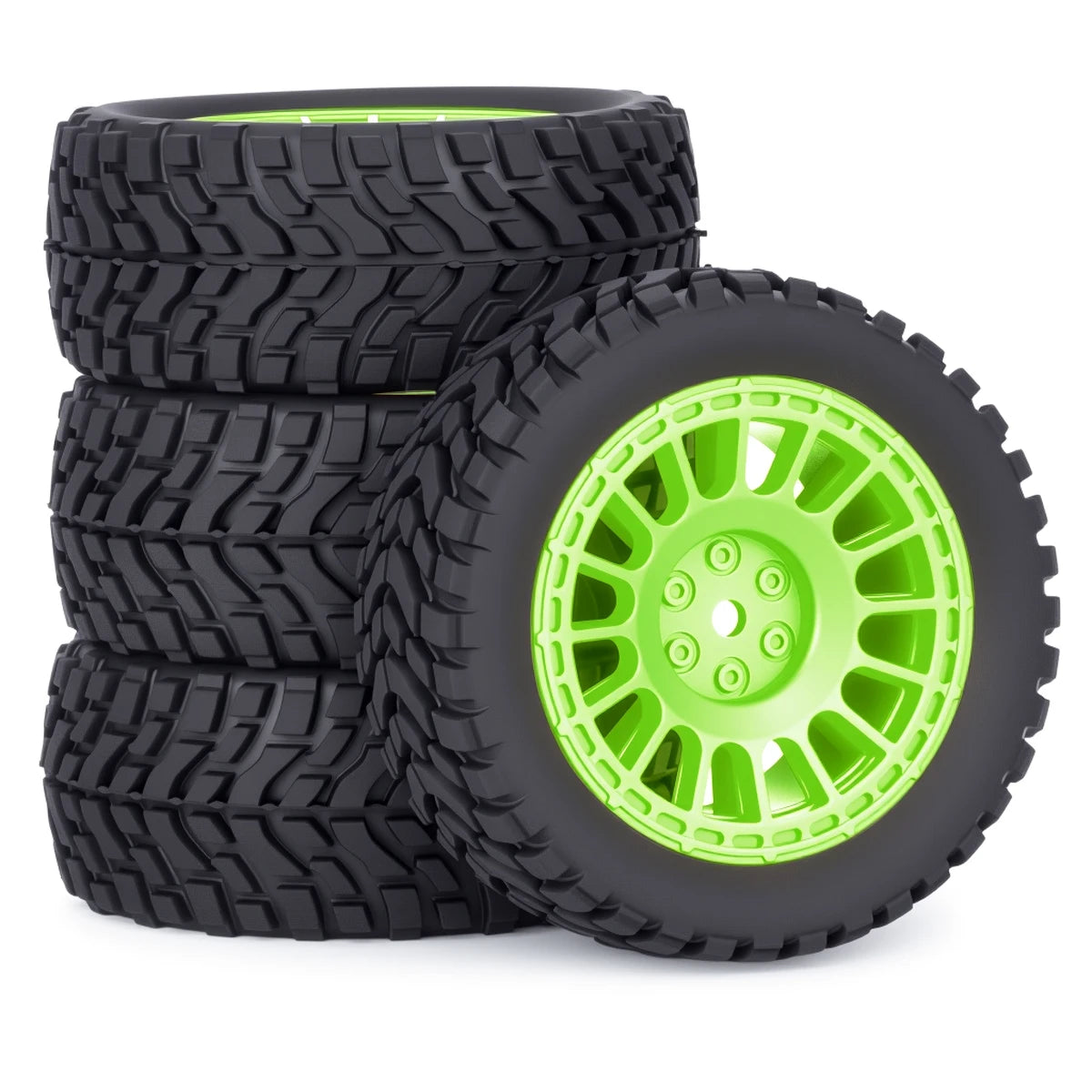 4Pcs 1.9inch Off Road Buggy Rubber Tires Wheel 75*31mm for Wltoys 144001 1/12 1/14 1/10 SCX10 TRX4 Tamiya RC Car Upgrades Parts