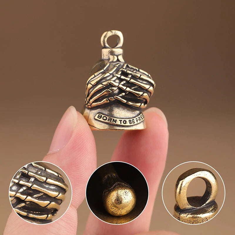 Timbre de motociclista, accesorio portátil para motocicleta, regalo para motociclistas, colgante pequeño