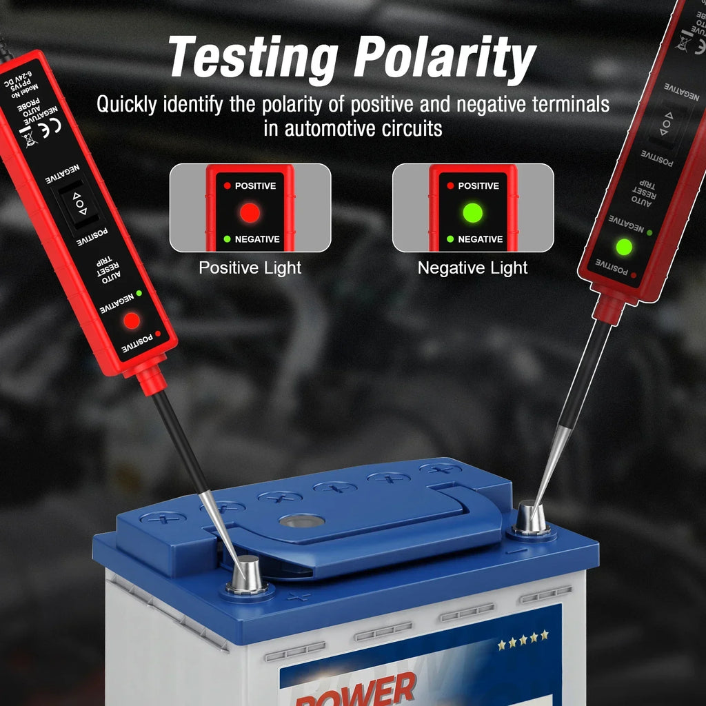 Automotive Electrical System Tester DC 6-24V PP1V5 Car Circuit Drive Test Pen For Car Electrics Testing Power Circuit Probe