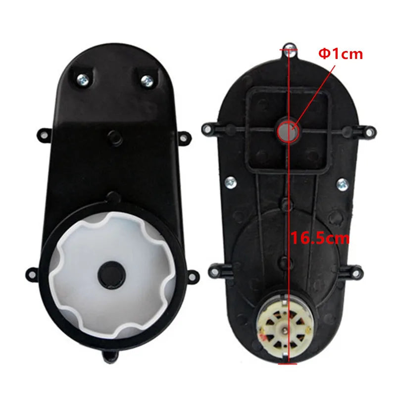 Children's electric vehicle 24V steering shaft motor, 12V/6V Ride on toys servos motor gearbox, Kid's Ride on car steering box