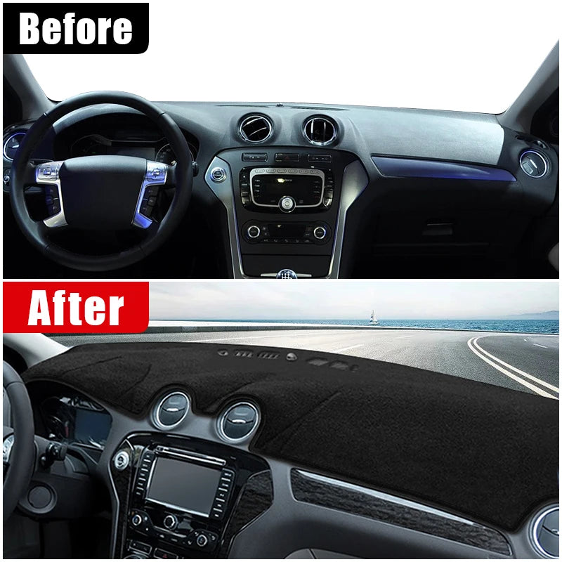 Accessories For Ford Mondeo MK4 2007 2008 2009 2010 2011 2012 Car Dashboard Instrument Panel Carpets Sun Shade Interior Cover
