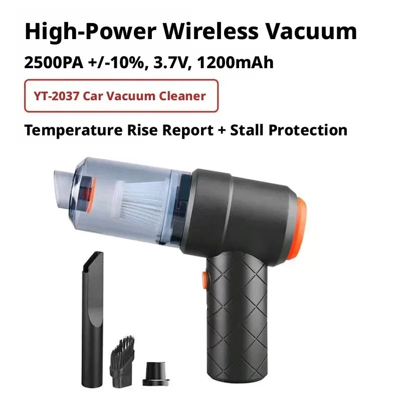 New Car & Home Vacuum Cleaner Portable & Easy to Carry Effortlessly Cleans Dead Corners Supports Suction & Blowing Functions