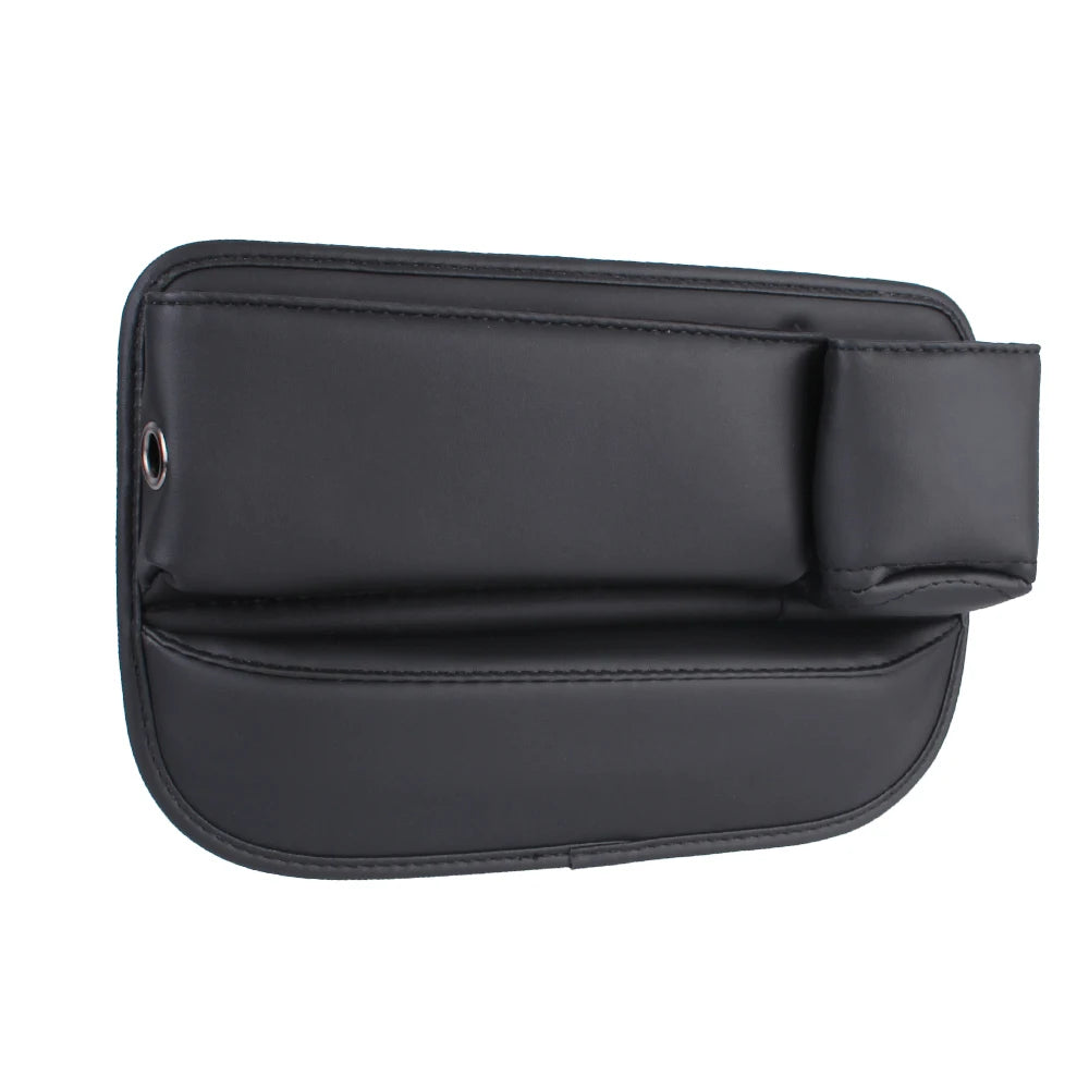With Cup Holder for Cellphones Car Interior Accessories Car Seat Gap Organizer Auto Console Side Storage Box Pu Leather