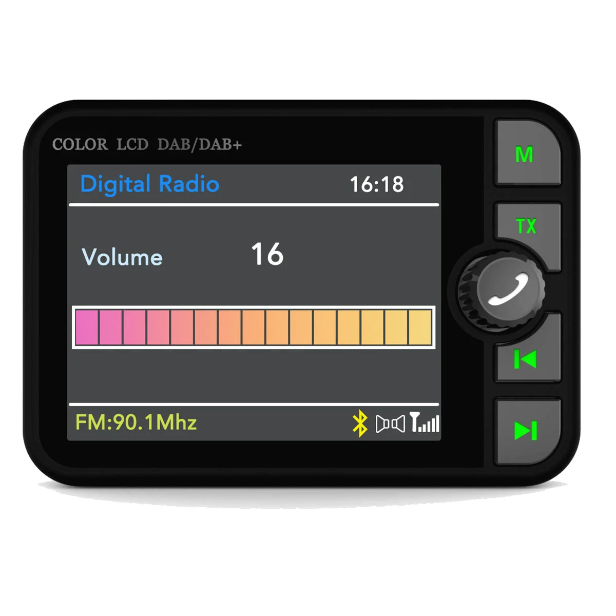 Car DAB Car Bluetooth MP3 Digital Radio Graphic Display Color Screen Car Supplies