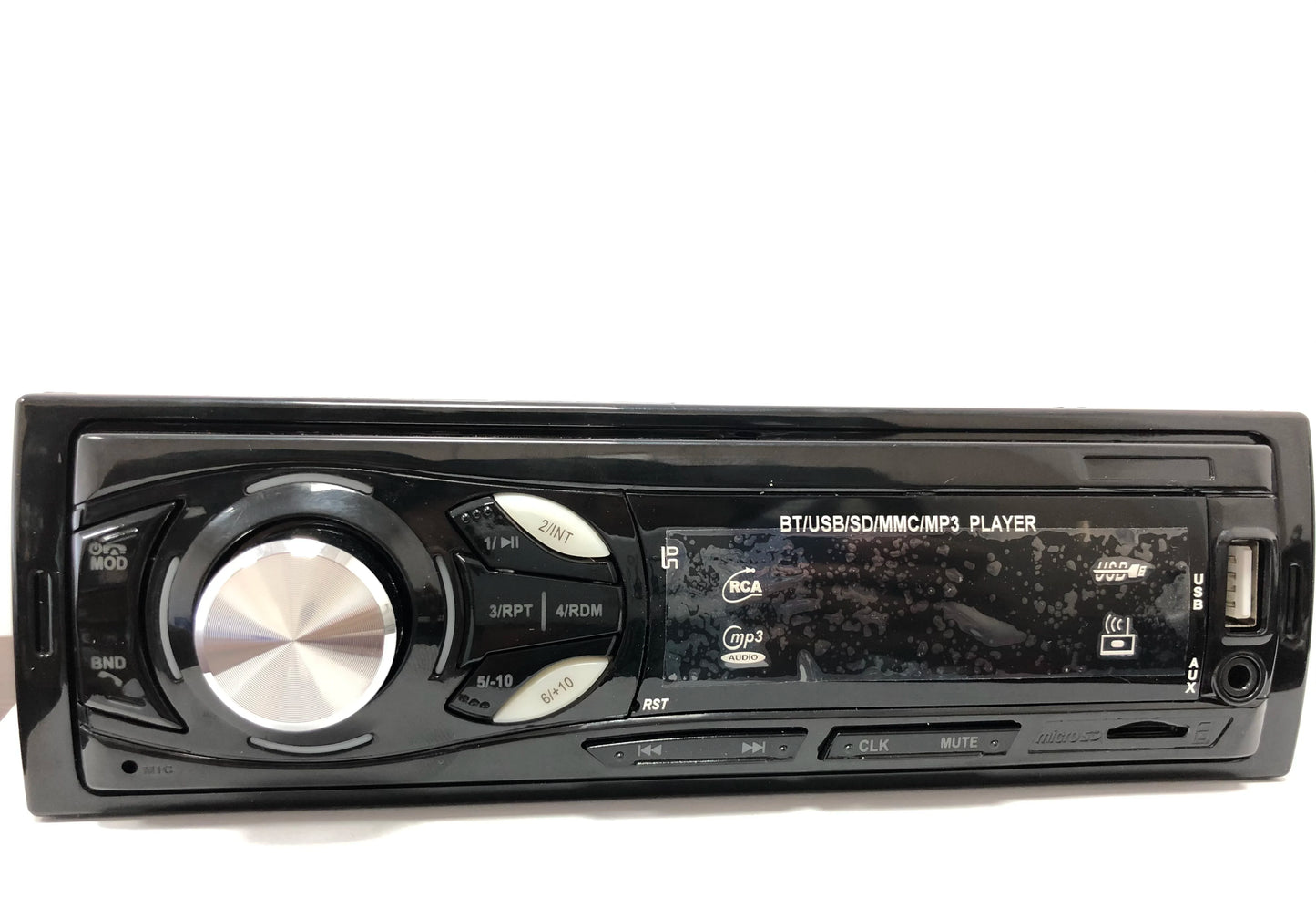 Car Radio Audio 1 Din Bluetooth Stereo Hands-Free Calling MP3 Player FM Receiver With AUX/USB/TF Card In Dash Kit