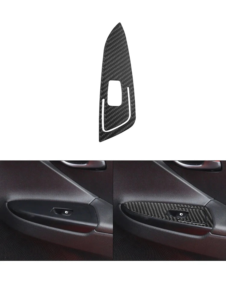 Car Carbon Fiber Interior Mouldings Decorative Stickers For Hyundai Veloster 2019 2020 2021 2022 Cover Trim Accessories