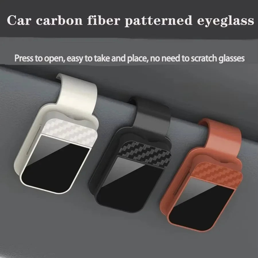 Car Sunglasses Clip Sun Visor Glasses Holder Card Ticket Holder Stable Storage Clips Eyeglasses Hanger Car Interior Accessories