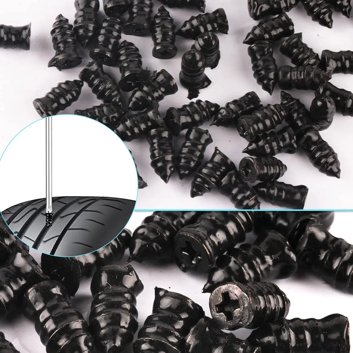 Tire Repair Rubber Nail Auto Motorcycle Vacuum Self-Service Tyre Puncture Repair Screws Fast Tool for Car Truck Tractor Wheel