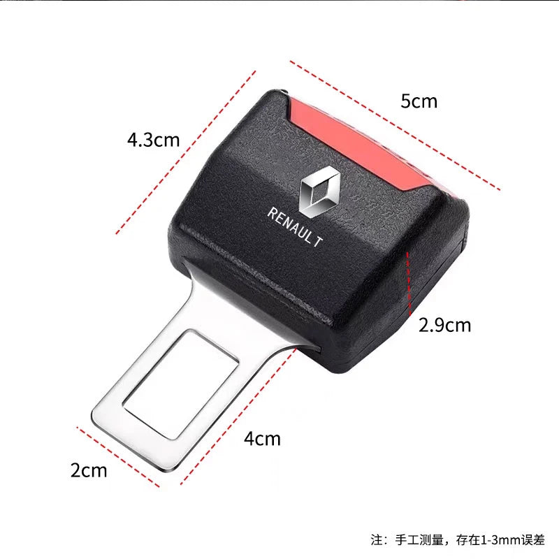 Accesorios de correa extensora para cinturón de seguridad de coche para Renault Megane Clio Duster Logan Kadjar Twingo Talisman Captur Trafic Kwid Fluence