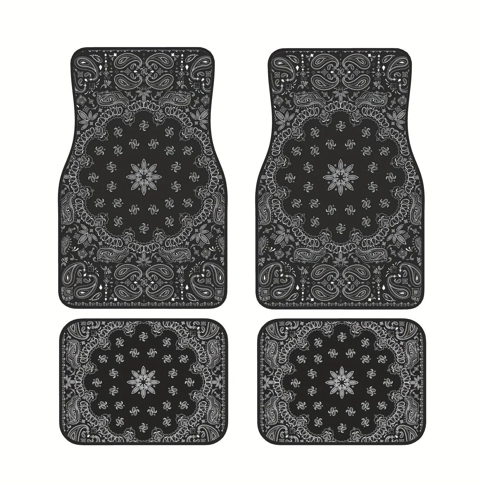 4PCS/Set Car Floor Mats Car Floor Protector Bohemia Carpet Rugs Universal Auto Foot Pad Set Auto Accessories Car Decoration