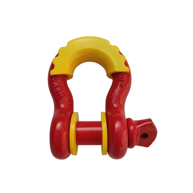 Grillete de anillo en D de 3/4" para grúa de 4,75 toneladas con cubierta protectora, apto universalmente para camiones todoterreno, accesorios de remolque todoterreno.