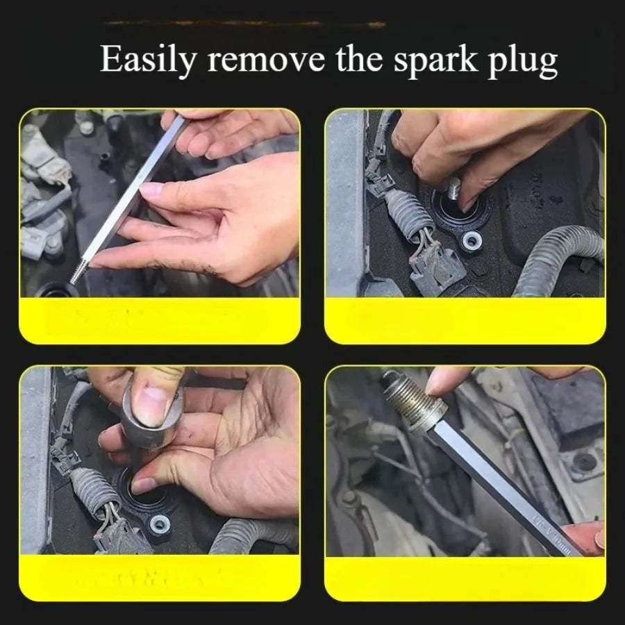 Specialized Reverse-Taper Threaded Extractors - Tools for Removing Broken Spark Plugs & Seized Screws in Cars
