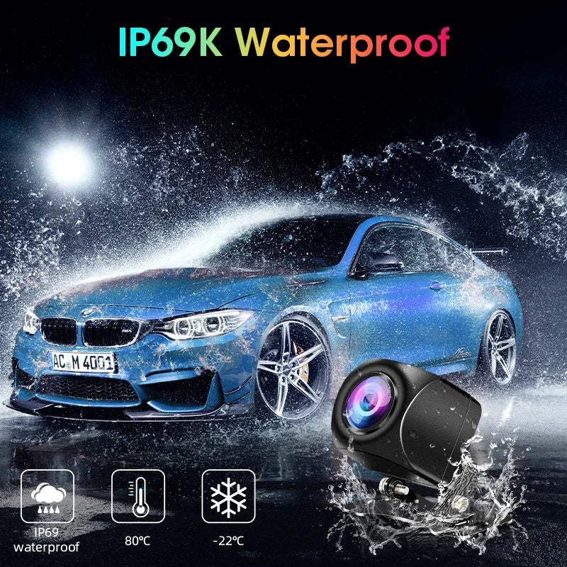 AHD 1080P Rear View Camera Fisheye Lens For DVR Dash Cam Car Radio MP5 Night Vision Reverse Camera 4 pin Waterproof NTSC PAL TVI