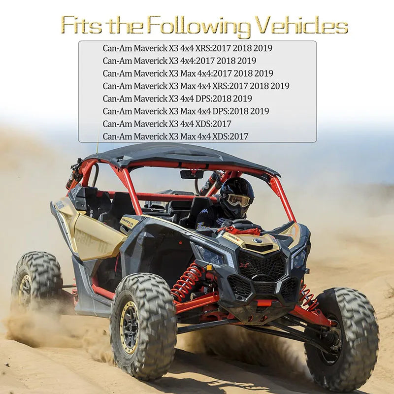 Juego de 8 pastillas de freno delanteras y traseras para Can-am Maverick X3 4x4 (2017, 2018 y 2019), Can-am Maverick X3 4x4 Xrs X3 MAX 4x4 (2017-2019)