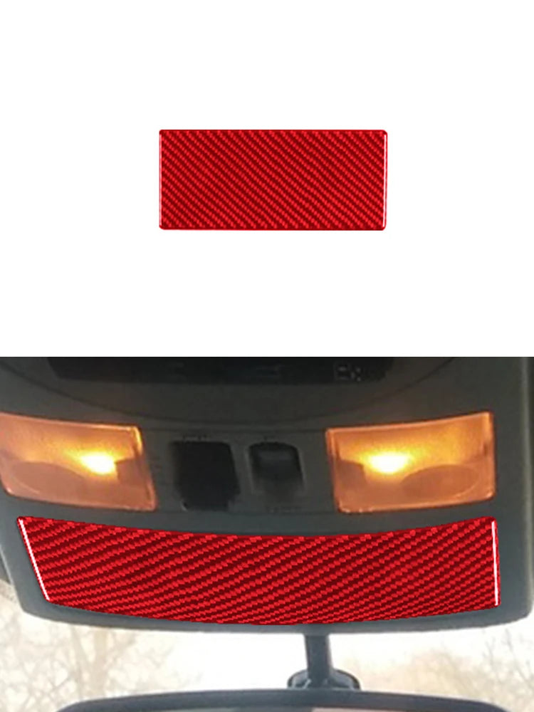 Carbon Fiber Red Sticker Car Interior Accessories For Nissan Quest 2004 2005 2006 Center Control Panel Dashboard Decorative Trim