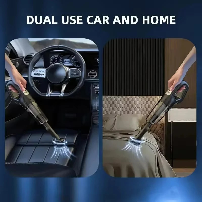 Lenovo Car Vacuum Cleaner 120W High Power USB Charge Handheld Cordless Vacuum Cleaner Strong Suction Car Home 69980000pa New