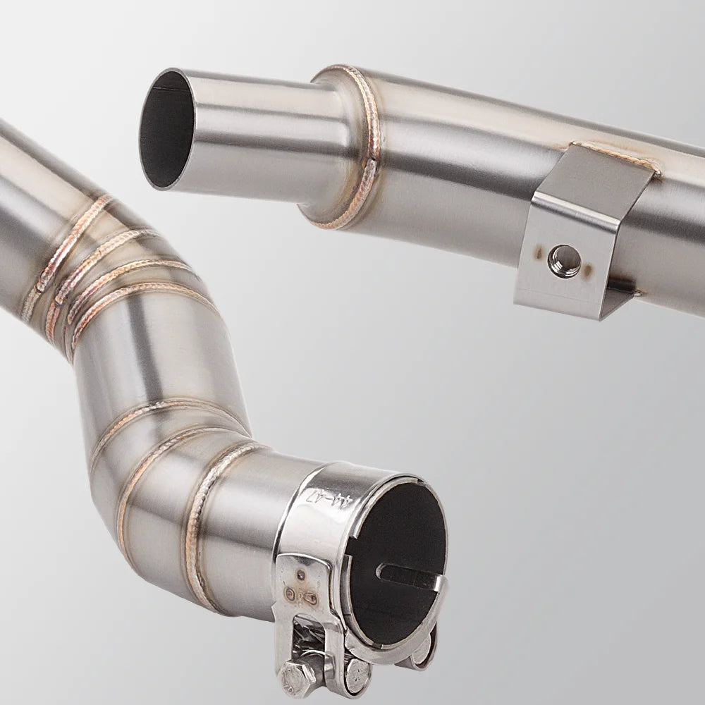 Exhaust  Motorcycle Escape Stainless Steel Middle Link Pipe Moto Muffler Slip On For Benelli 502C 502