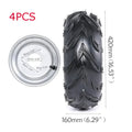 4 Pack 4.10-6 or 145x70-6 or 16X8-7 Tires Tyre Wheels Rims For Go Kart Scoote QUAD Bike Buggy Trolley Drift Trike DIY ATV