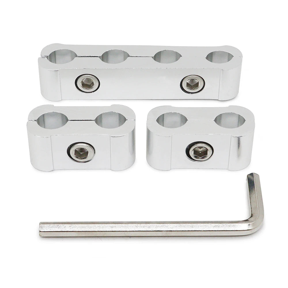 3pcs Car Spark Plug Electrical Wire Clamp Kit For 8mm 9mm 10mm Purple Black Red Golden Silver Blue Green